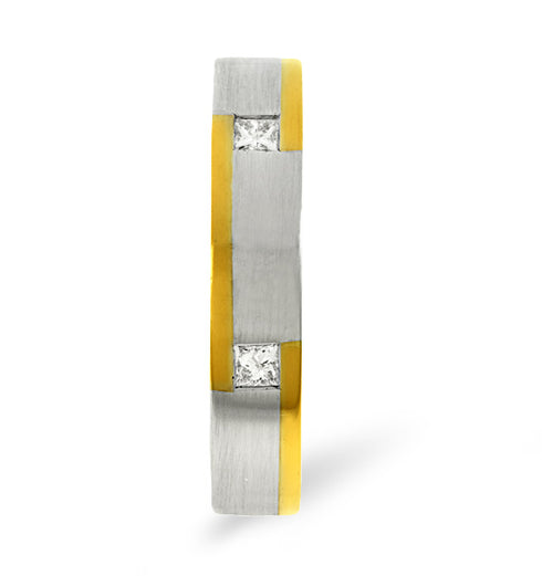 Mens 0.28ct H/Si Diamond 18K Gold Dress Ring